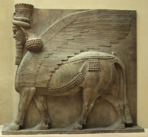 Lion ailé, art assyrien. Photo: Glyn Nelson  (CC BY-NC-SA 2.0)  