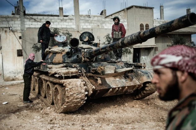 Des membres des rebelles syriens en février 2012 à al-Qsair. Auteur: Freedom House (CC BY 2.0) 